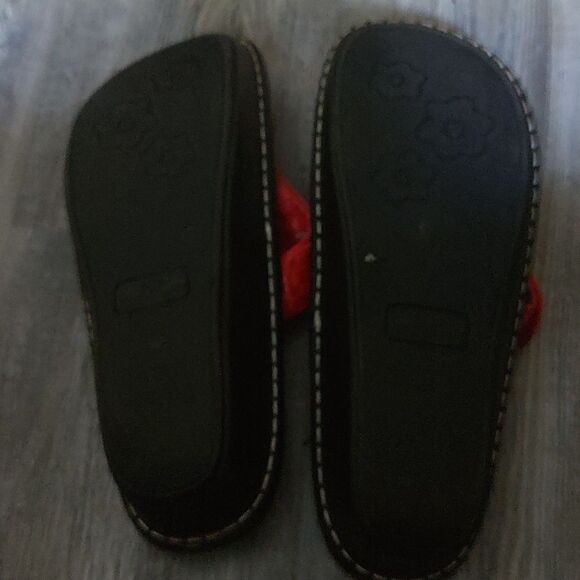 Kagen Red Platform Thong Sandal Size 11 NWOT - Picture 7 of 8